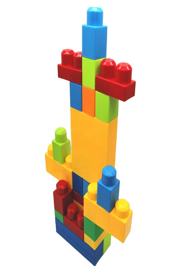 STJOYOPY 88PCS Big Building Blocks with Blue Building Bag Educational STEM Toys Gift for Kids and Toddlers - Image 2